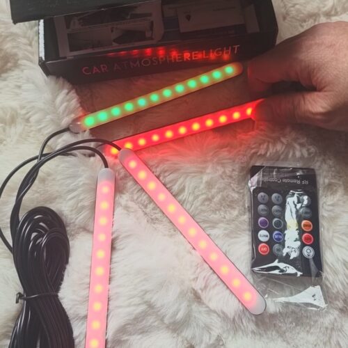 Car Atmosphere LED Interior Light Kit with Remote