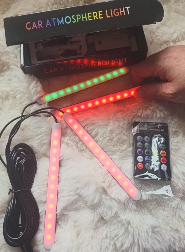 Car Atmosphere LED Interior Light Kit with Remote