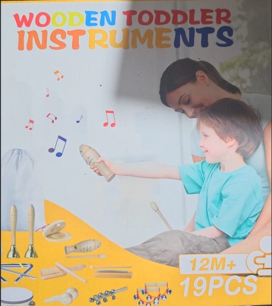 Wooden Toddler Musical Instruments Set – 19 Pieces
